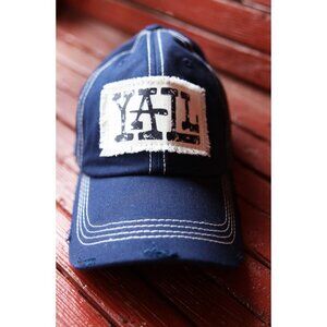 Junk Gypsy Yall Trucker Cap in Navy